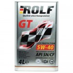 Моторное масло Rolf GT SAE 5W-40 синтетическое 4 л