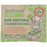 Универсальное средство для биотуалетов Зеленый пакет для нижнего бака 40 г