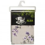 Скатерть Protec Textil Alba Вальс цветов фиолетовая 140х180 см