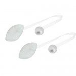 Клипсы магнитные для штор пластик белые 180 мм 35x50 мм 2 шт танго