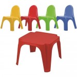 Набор детской мебели пластиковый разноцветный