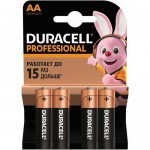 Набор батареек Duracell Professional AA 4 шт