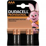 Купить Набор батареек Duracell Professional AAА 4 шт