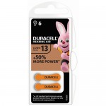 Купить Батарейки для слуховых аппаратов Duracell Specialty P13, 6 шт