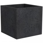 Горшок Scheurich C-Cube 240 d40 см пластиковый черный