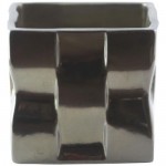 Кашпо DecoLine 5009/13CP d13 см керамическое бронзовое
