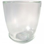 Горшок NiNaGlass №2 d13 см 0,85 л стеклянный прозрачный с поддоном