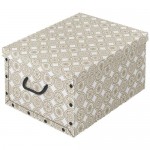 Купить Коробка Domopak Living Ella Biege складная картонная 240х500х390 мм