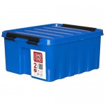 Купить Контейнер для хранения с крышкой ROX-BOX полипропилен синий 100x170x210 мм 2,5 л