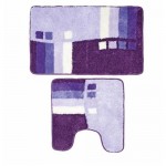 Набор ковриков Milardo для ванной комнаты фиолетовый
