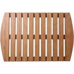 Коврик для ванной 59х39 см деревянный прямоугольный