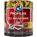 Купить Эмаль по металлу и ржавчине Profilux 3 в 1 желтая 0,9 кг