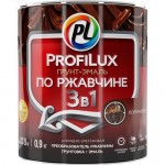 Купить Эмаль по ржавчине Profilux глянцевая коричневая 0,9 кг