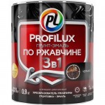 Купить Эмаль по ржавчине Profilux глянцевая черная 0,9 кг