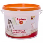 Купить Краска интерьерная ALPINA Практичная матовая белая 2,5 л