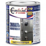 Эмаль Euroclass с молотковым эффектом зеленая 0,8 кг