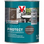 Эмаль V33 Direct Protect полуглянцевая коричневая 0,75 л