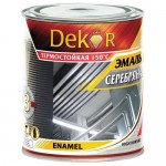 Купить Эмаль Dekor ПФ-115 серебряная 0,8 кг