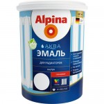 Эмаль для радиаторов Alpina аква глянцевая белая 0,9 л