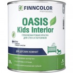 Купить Краска интерьерная для стен и потолков FINNCOLOR Oasis Kids Interior белый 0,9 л