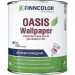 Краска интерьерная для обоев и стен FINNCOLOR Oasis Wallpaper белый 0,9 л