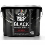 Краска интерьерная dufa TREND FARBE BLACK матовая черная 10л
