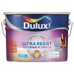 Купить Краска для стен и потолков гостиных и офисов Dulux Ultra Resist 10 л