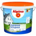 Краска фасадная ALPINA Надежная матовая белая 10 л