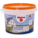 Краска фасадная ALPINA Надежная матовая белая 2,5 л