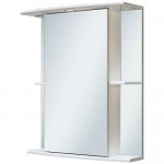 Шкаф зеркальный навесной Runo Мадрид 75х60 см МДФ белый