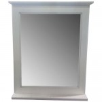 Зеркало для ванной АСБ-Мебель Петра 89x72 см с полкой белое