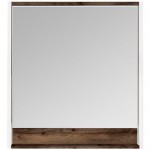 Зеркало для ванной AQUATON Капри 85х80 см с подсветкой и полкой таксония
