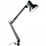 Настольная лампа для рабочего стола Arte lamp Senior A6068LT-1BK на струбцине