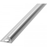 Профиль угловой алюминиевый ЛУКА 2700х12 мм серебро
