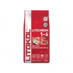 Затирка для швов цементная LITOKOL LITOCHROM 1-6 антрацит 2 кг