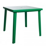 Стол пластиковый зеленый 80x80 см