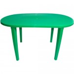 Стол разбираемый 140x80 см пластик темно-зеленый