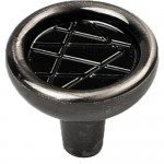 Мебельная ручка-кнопка JET 133 черный никель