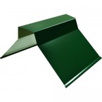 Конек с планкой Таврос зеленый 2000х150х150 мм