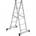 Купить Лестница-помост алюминиевая Новая Высота NV 1415 2 секции 6 ступеней 80 см