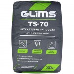 Купить Штукатурка универсальная гипсовая GLIMS TS-70 белая 30 кг