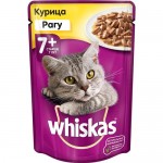 Влажный корм для кошек Whiskas рагу с курицей 85 гр