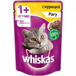 Купить Влажный корм для кошек Whiskas рагу&nbsp;с курицей 85 г