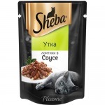 Купить Влажный корм для кошек Sheba кусочки в соусе с уткой 85 г