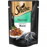 Купить Влажный корм для кошек Sheba кусочки в желе с кроликом 85 г