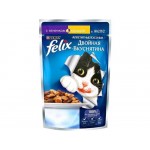 Влажный корм для кошек Felix Двойная вкуснятина в желе с ягненком и курицей 85 г