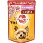 Влажный корм для собак Pedigree Mini кусочки в соусе с ягненком 85 г