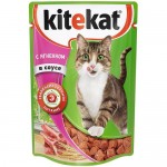 Купить Влажный корм для кошек Kitekat рагу с ягненком 85 г