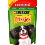 Влажный корм для собак Friskies кусочки в соусе с говядиной 85 г