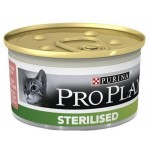 Влажный корм для кошек PRO PLAN Sterilised паштет с лососем и тунцом 5 х 85 г